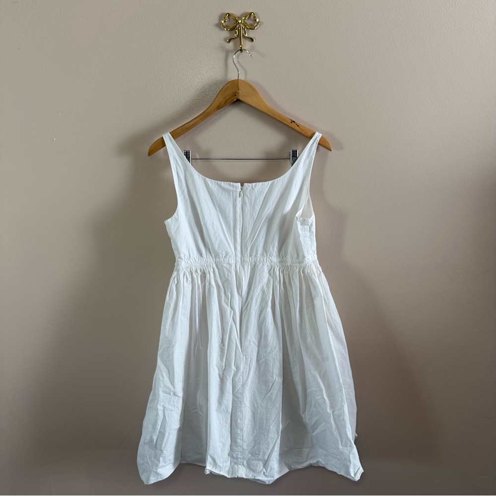 Rebecca Taylor Square Neck Sleeveless White Summer Dress - Empire‎ Waist Size 4 - Picture 4 of 7